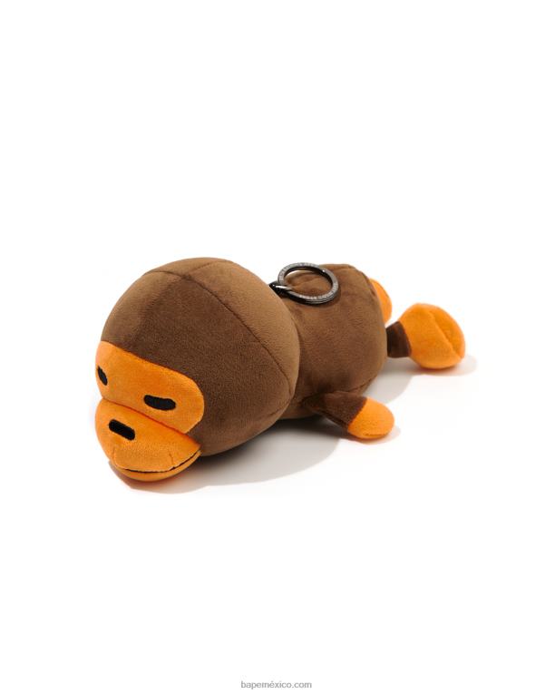 tarjetero de peluche hombres A Bathing Ape 00RH1185 marrón