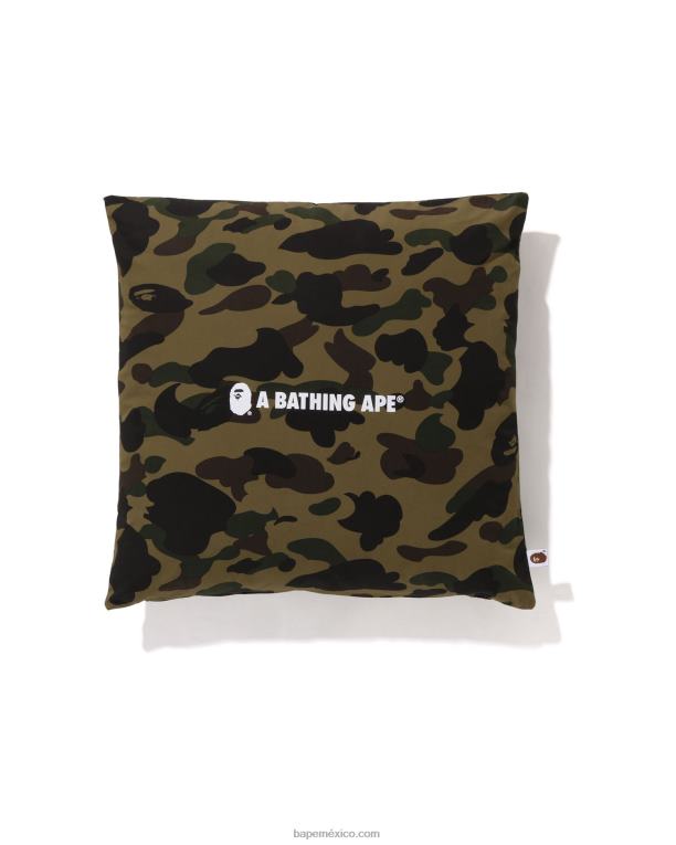 1er cojín cuadrado camo hombres A Bathing Ape 00RH489 ejercito verde