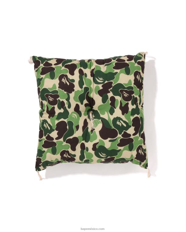 cojín japonés camo abc hombres A Bathing Ape 00RH441 ejercito verde