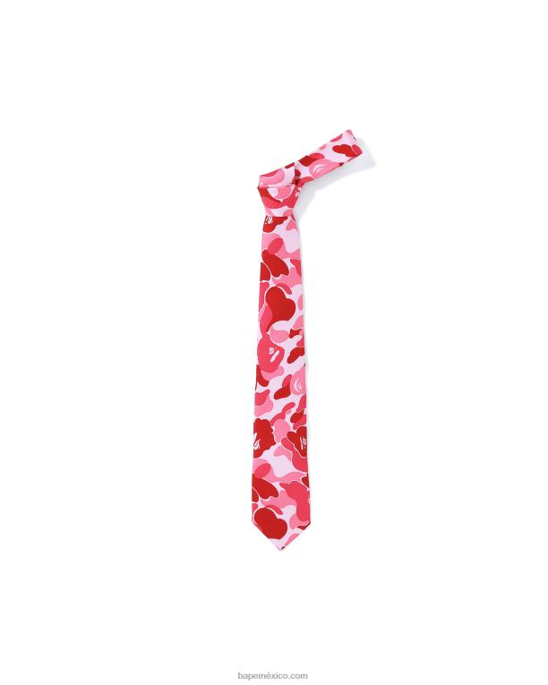 corbata abc hombres A Bathing Ape 00RH400 rosa