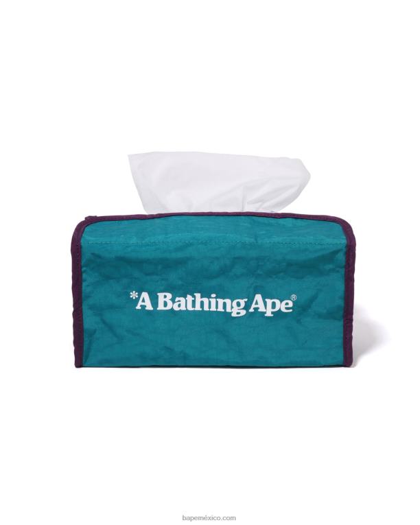 estuche de pañuelos de viaje hombres A Bathing Ape 00RH460 ejercito verde