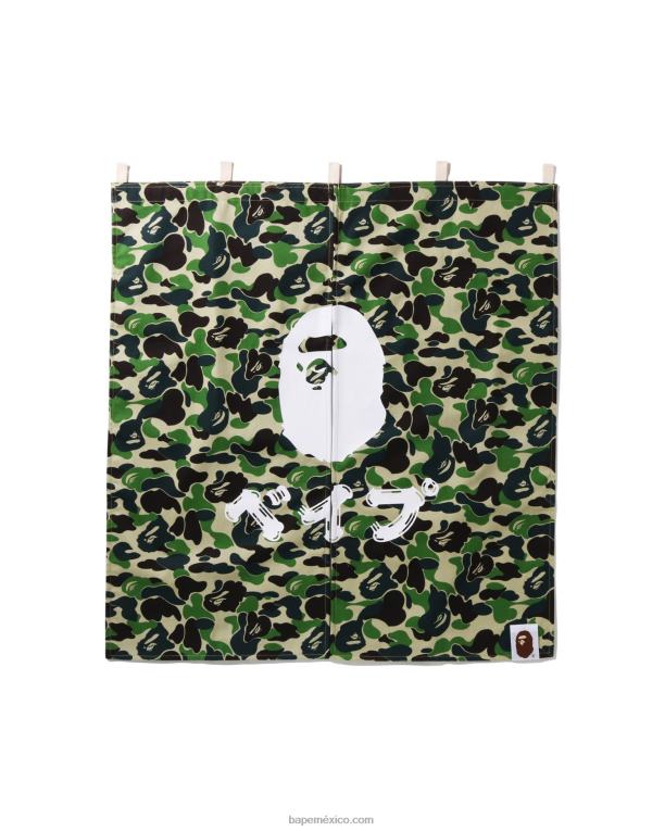 abc camuflaje noren hombres A Bathing Ape 00RH430 ejercito verde