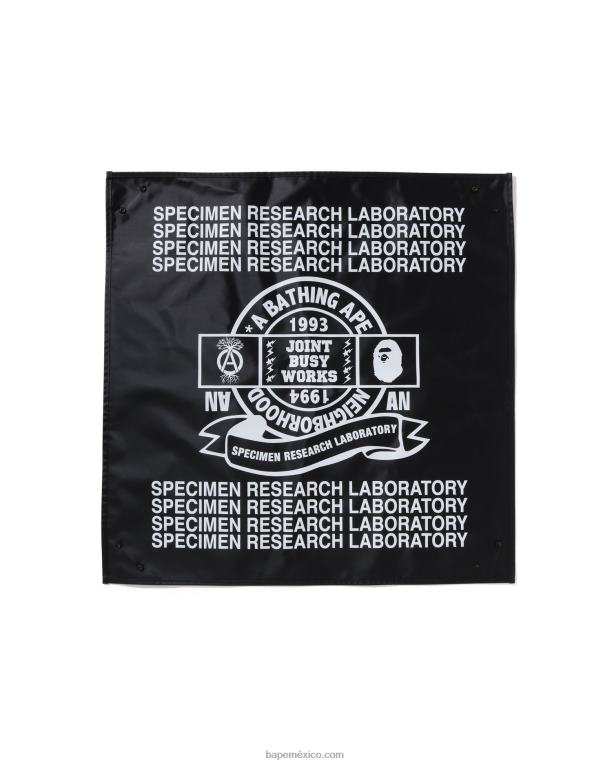 hoja de planta x nbhd hombres A Bathing Ape 00RH510 negro