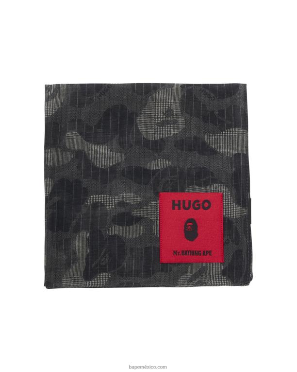 pañuelo de bolsillo x hugo hombres A Bathing Ape 00RH571 negro