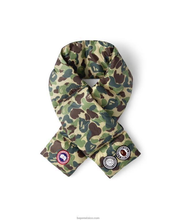 x canada goose x conceptos abc bufanda de plumas de camuflaje hombres A Bathing Ape 00RH614 ejercito verde
