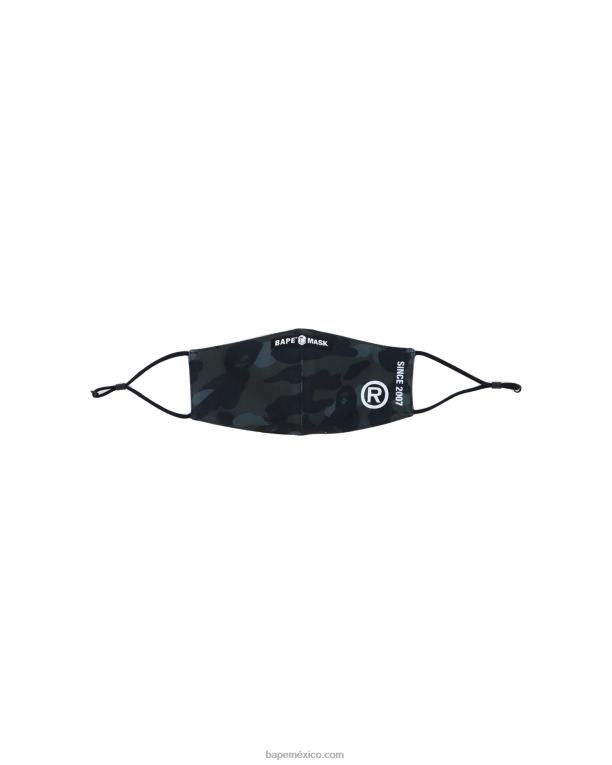 máscara de camuflaje de color hombres A Bathing Ape 00RH648 negro