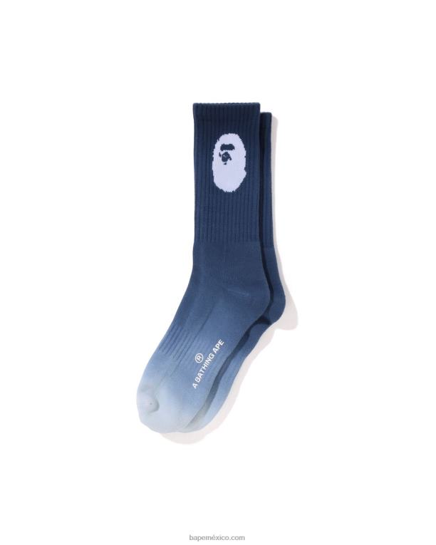 calcetines de gradación hombres A Bathing Ape 00RH600 azul