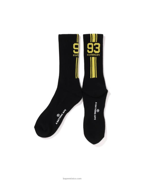 calcetines deportivos hombres A Bathing Ape 00RH386 negro