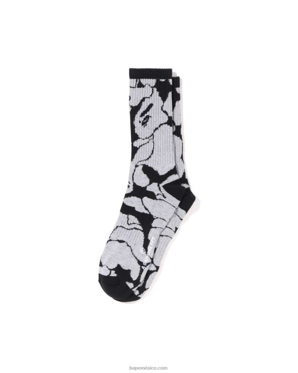 calcetines reflectantes de camuflaje hombres A Bathing Ape 00RH407 negro