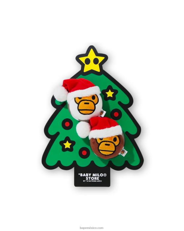 bebé milo juguetes de peluche de navidad hombres A Bathing Ape 00RH624 marrón