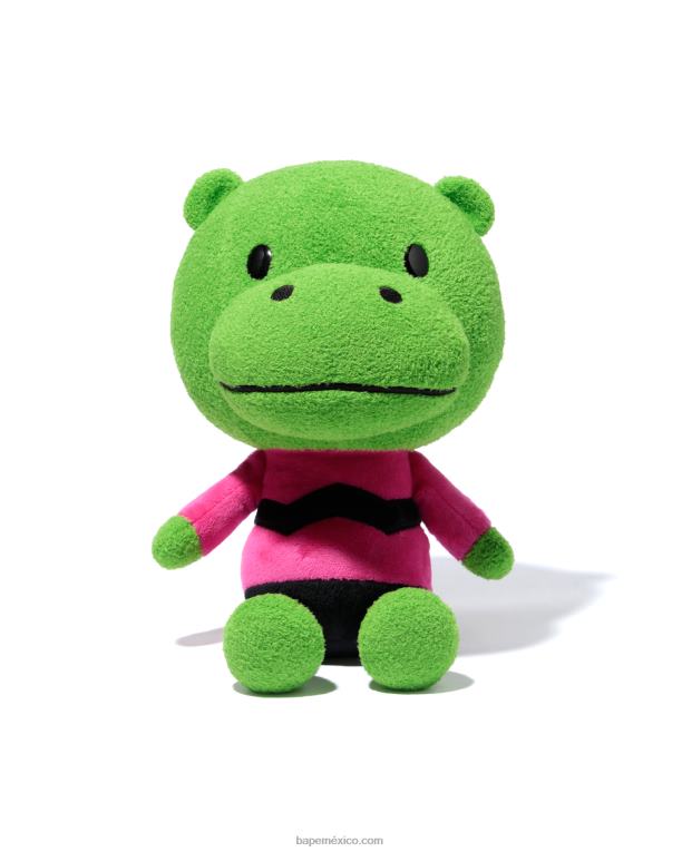 muñeco de peluche de hipopótamo sentado hombres A Bathing Ape 00RH1162 verde otoño