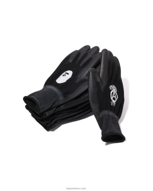 juego de guantes x nbhd hombres A Bathing Ape 00RH509 negro