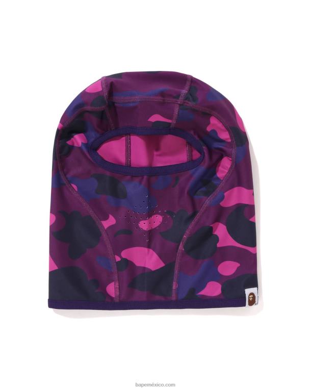 pasamontañas de camuflaje de color hombres A Bathing Ape 00RH530 púrpura