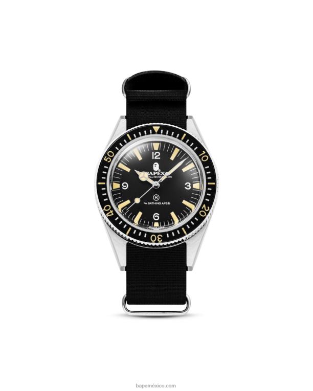 correa de tela clásica tipo 1 hombres A Bathing Ape 00RH521 negro