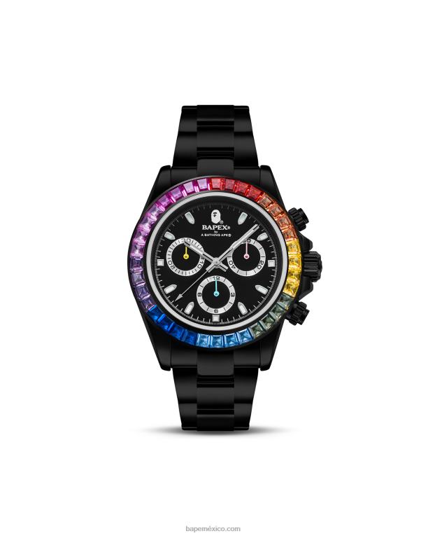 piedra de cristal tipo 4 hombres A Bathing Ape 00RH382 negro