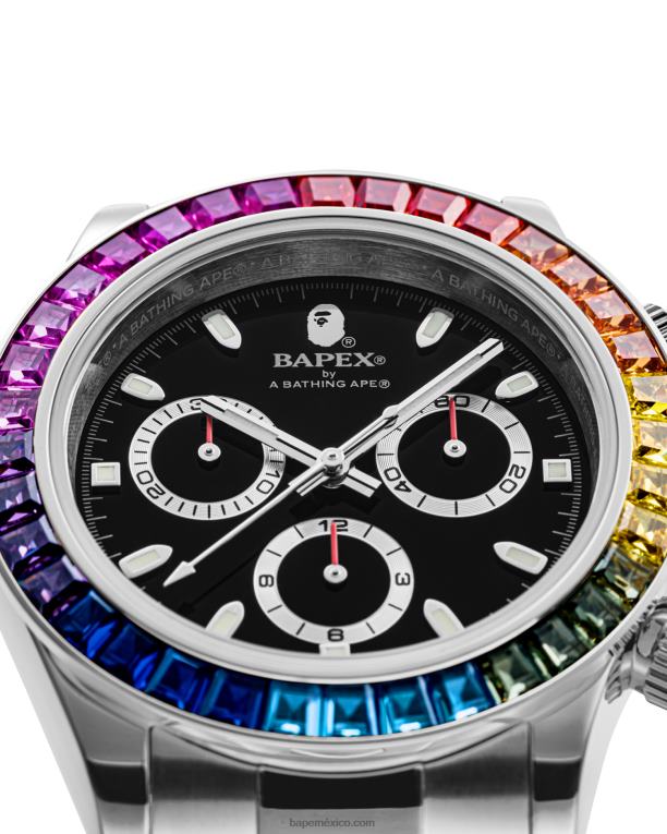 piedra de cristal tipo 4 hombres A Bathing Ape 00RH383 plata