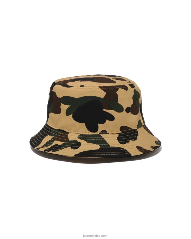 1er sombrero de pescador de camuflaje hombres A Bathing Ape 00RH385 caqui