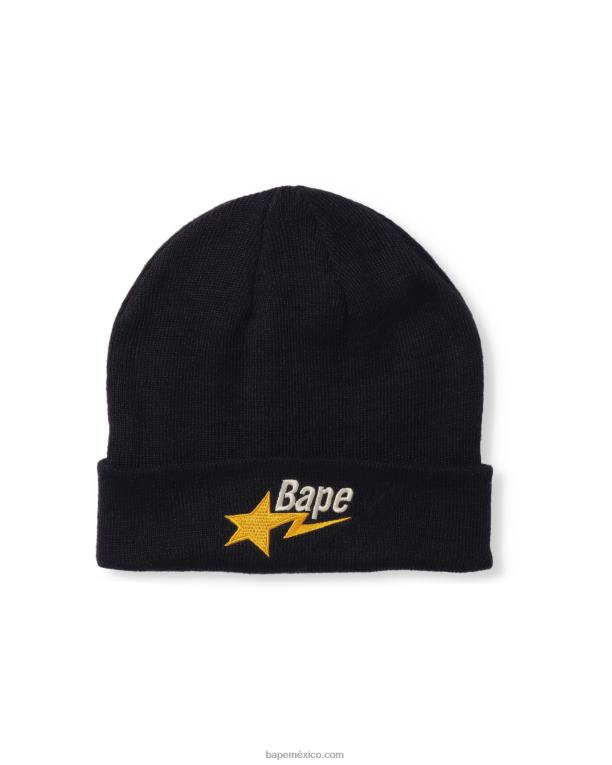 gorro de lana hombres A Bathing Ape 00RH642 Azul marino