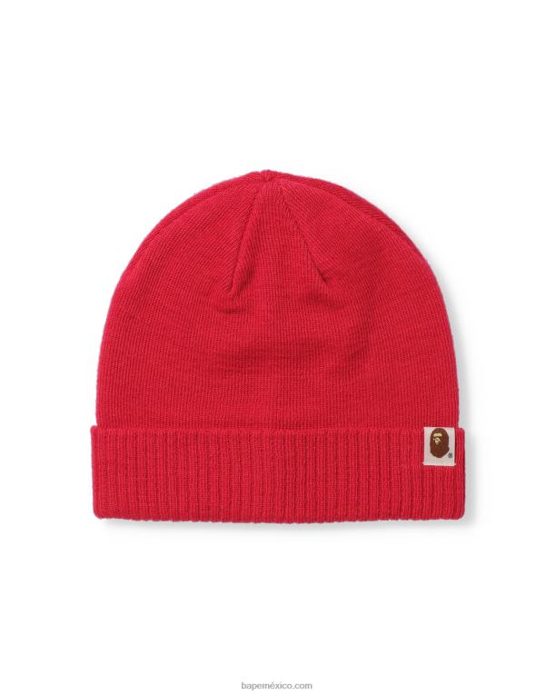 gorro de punto bidireccional hombres A Bathing Ape 00RH645 rosa