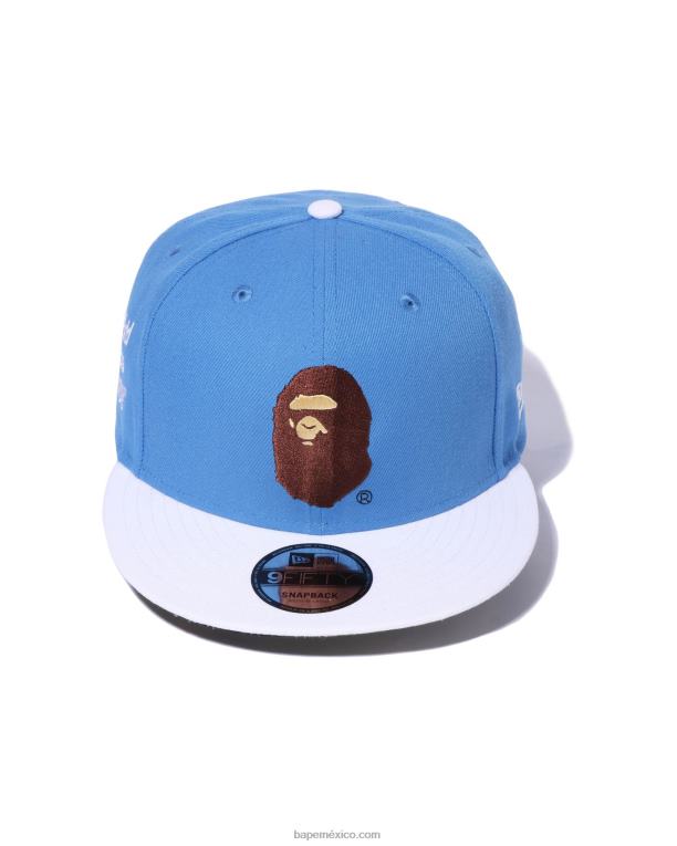 x new era head 9 gorra cincuenta hombres A Bathing Ape 00RH562 azul