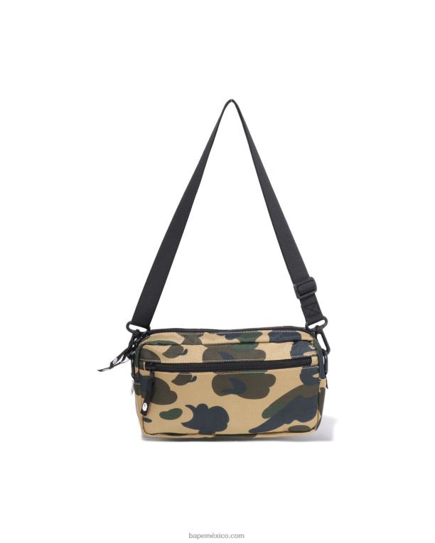 bolso de hombro 1st camo mini hombres A Bathing Ape 00RH469 amarillo
