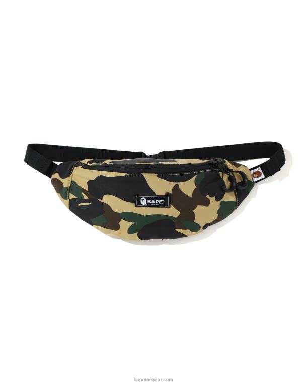 riñonera 1st camuflaje hombres A Bathing Ape 00RH774 amarillo suave