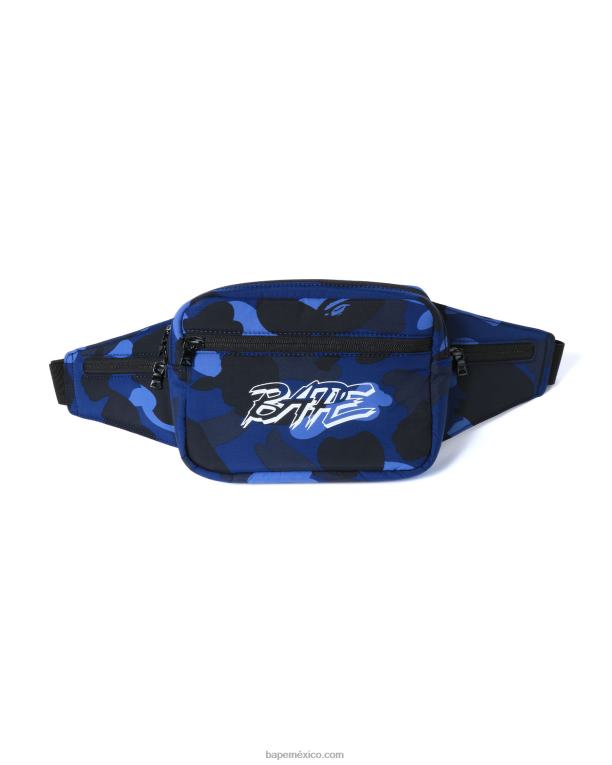 riñonera color camo hombres A Bathing Ape 00RH763 Azul marino
