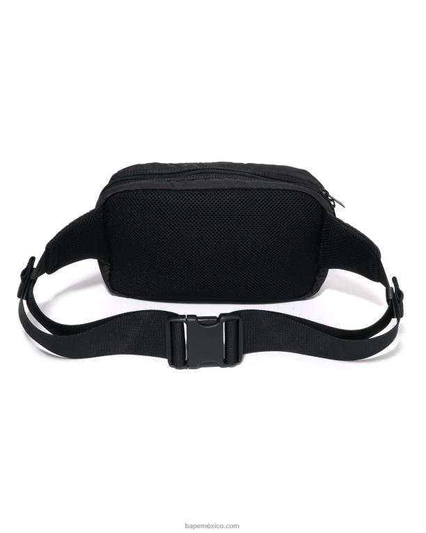 riñonera de camuflaje sólido x Porter hombres A Bathing Ape 00RH431 negro