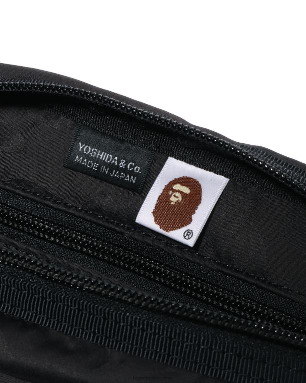 riñonera de camuflaje sólido x Porter hombres A Bathing Ape 00RH431 negro