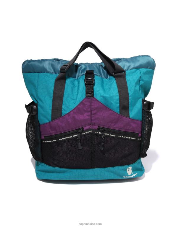 multibolso con diseño colour block hombres A Bathing Ape 00RH459 menta