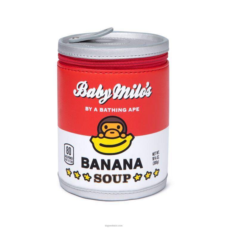 puede bolsa hombres A Bathing Ape 00RH759 rojo brillante