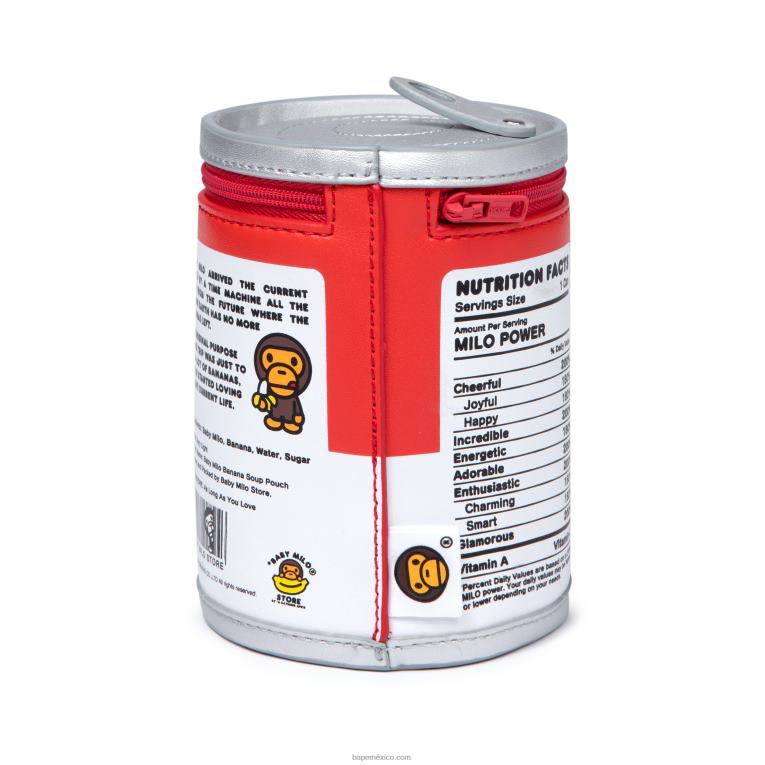 puede bolsa hombres A Bathing Ape 00RH759 rojo brillante