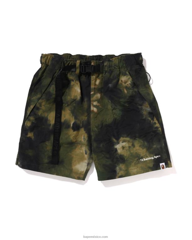 pantalones cortos chusen híbrido fácil hombres A Bathing Ape 00RH190 ejercito verde