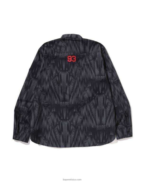 camisa holgada Speed ​​Racer hombres A Bathing Ape 00RH313 negro