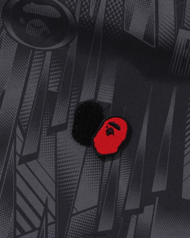 camisa holgada Speed ​​Racer hombres A Bathing Ape 00RH313 negro