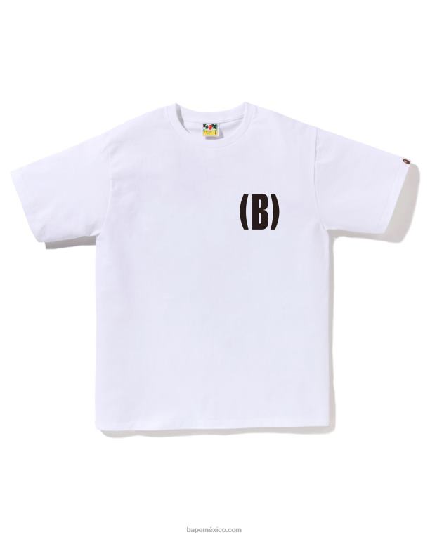 b camiseta de un punto hombres A Bathing Ape 00RH133 blanco