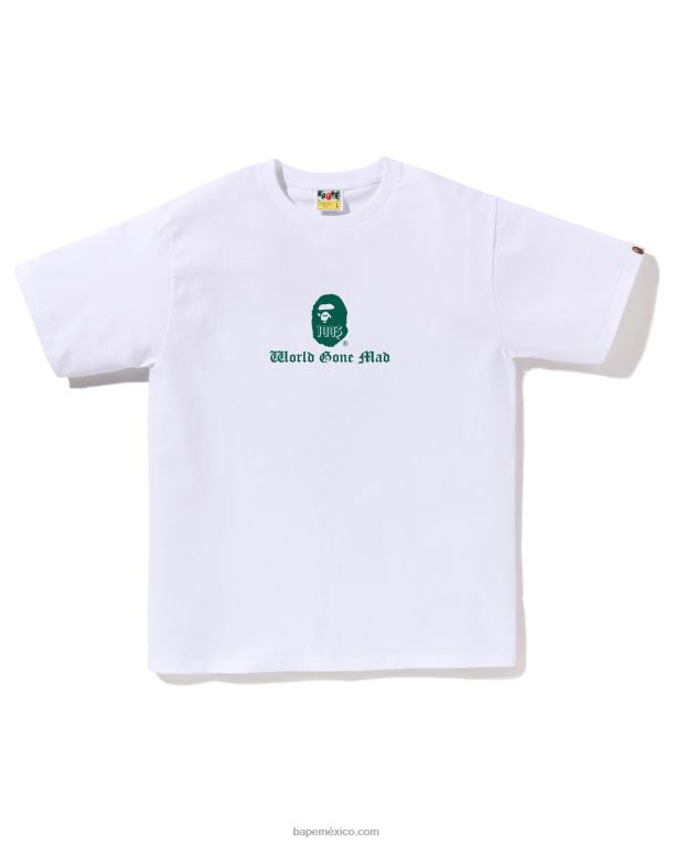 camiseta con logo hombres A Bathing Ape 00RH39 blanco