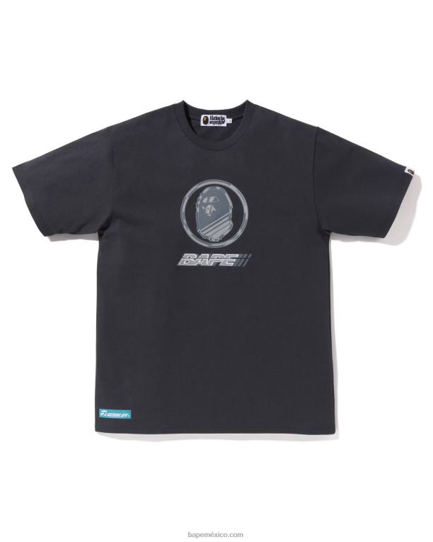 camiseta con logo hombres A Bathing Ape 00RH7 gris oscuro