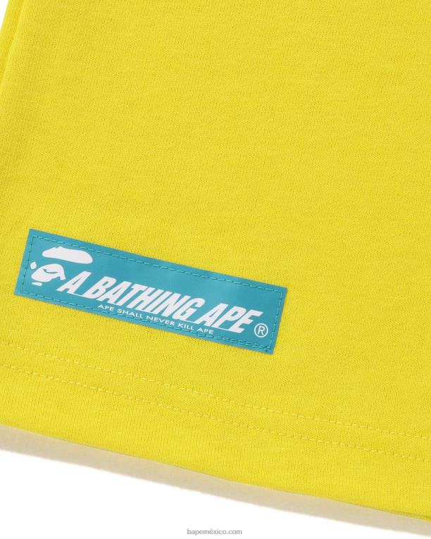 camiseta con logo hombres A Bathing Ape 00RH8 amarillo