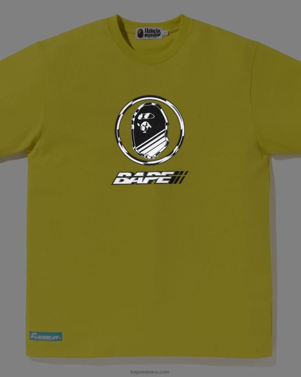 camiseta con logo hombres A Bathing Ape 00RH8 amarillo