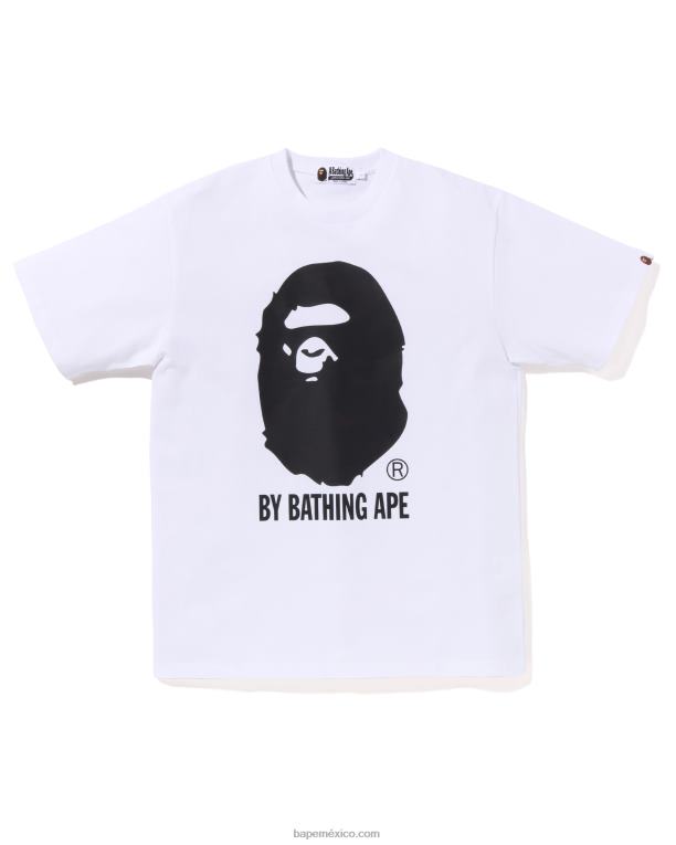 camiseta de termografía hombres A Bathing Ape 00RH14 blanco