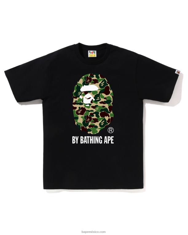 camuflaje abc por camiseta de baño hombres A Bathing Ape 00RH60 negro