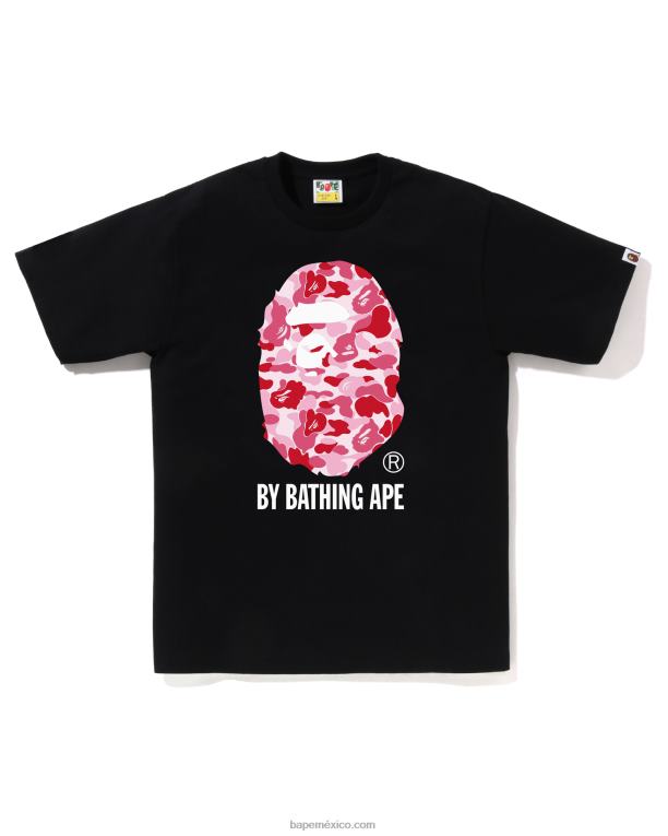 camuflaje abc por camiseta de baño hombres A Bathing Ape 00RH61 negro