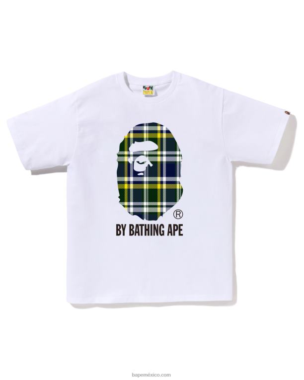 comprobar camiseta hombres A Bathing Ape 00RH145 blanco