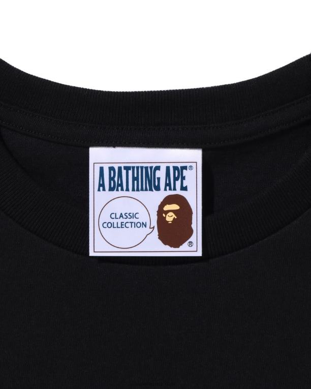 tee hombres A Bathing Ape 00RH161 negro