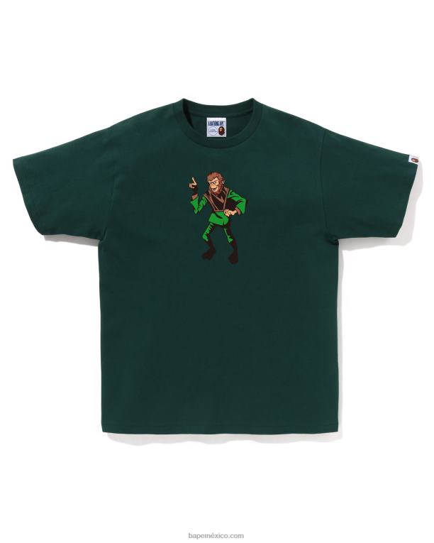 tee hombres A Bathing Ape 00RH162 ejercito verde