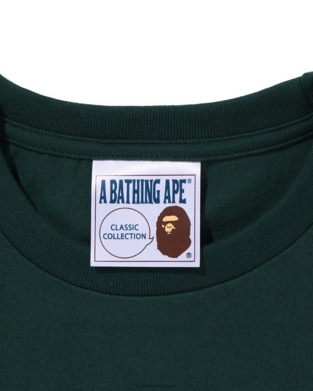tee hombres A Bathing Ape 00RH162 ejercito verde