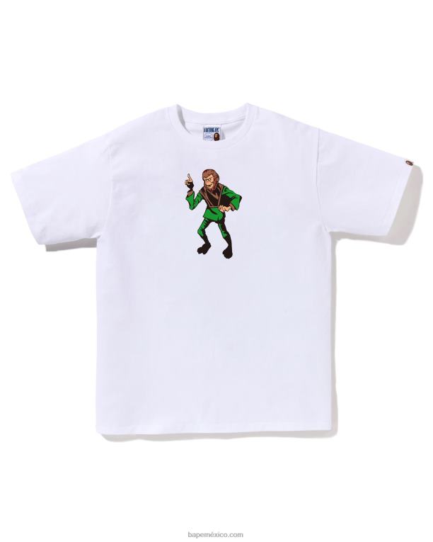 tee hombres A Bathing Ape 00RH164 blanco