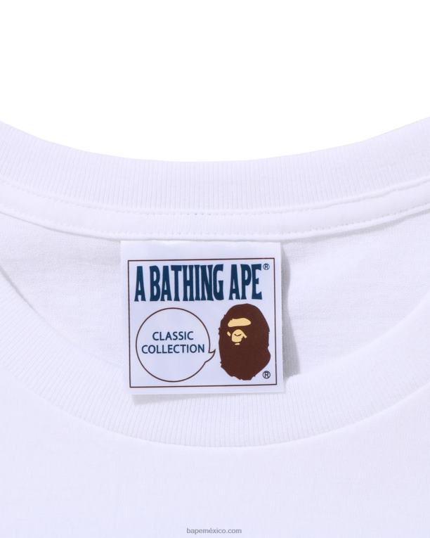 tee hombres A Bathing Ape 00RH164 blanco