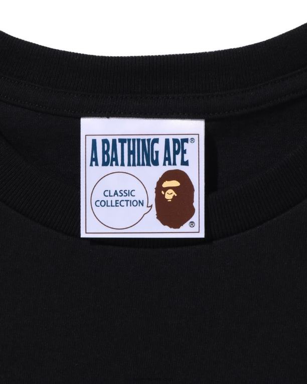 tee hombres A Bathing Ape 00RH165 negro